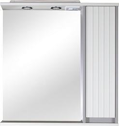 ASB-Mebel Зеркальный шкаф Мирано 85 R слоновая кость – фотография-1